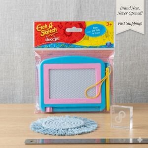Etch A Sketch Doodle Magnetic Drawing Board - Blue/Pink - NIB